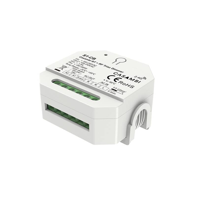 Immagine di Regolatore Casambi TRIAC 1 canale SKYDANCE S1-CB compatibile con telecomando RF e pulsante