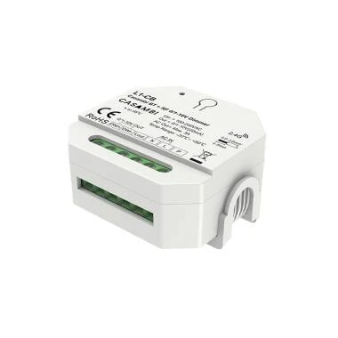 Variateur Casambi 0/1-10 V 1 Canal SKYDANCE L1-CB compatible avec Télécommande RF et Bouton-poussoir