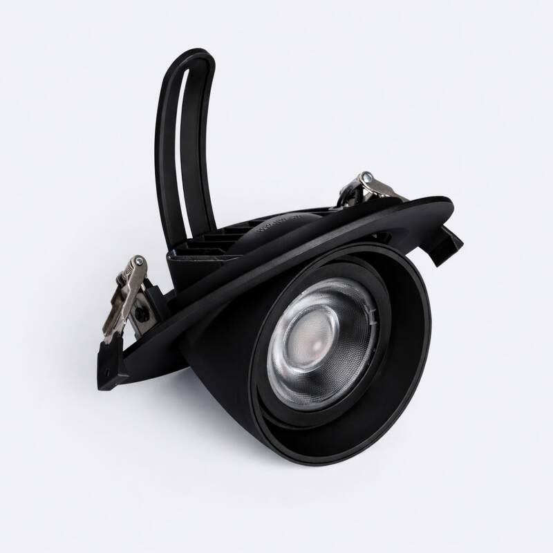 Image de Downlight LED Rond Orientable Chip OSRAM 120 lm/W LIFUD Coupe Ø 160 mm Noir
