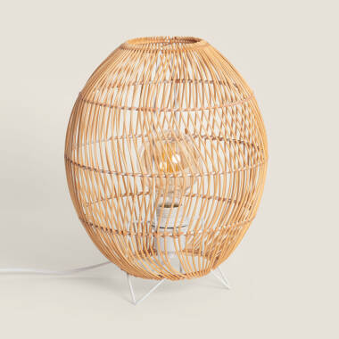 Tischlampe Rattan Sagra
