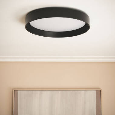 Image de Plafonnier LED Rond Métal 30W CCT Sélectionnable Big Broadwey Ø550 mm