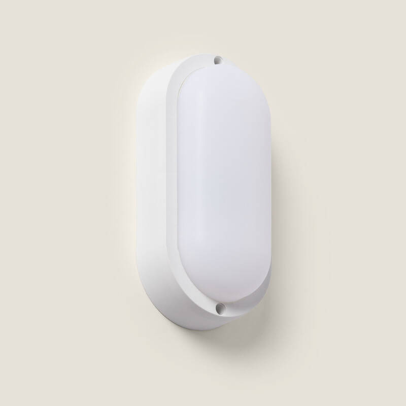 Bild von LED-Deckenleuchte 15W Oval für Aussen 85x173 mm IP65 Hublot Weiss