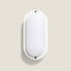Image of White 15W Oval Hublot Outdoor LED Surface Panel IP65 85x173 mm