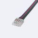 Image of Double Hippo Connector with Cable for 12/24V RGB SMD LED Strip 10mm Wide 