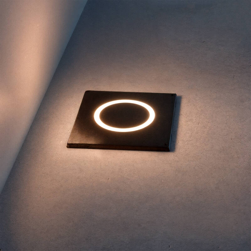 Afbeelding van Wandlamp Outdoor  LED 2W Inbouw   Vierkant Resbel