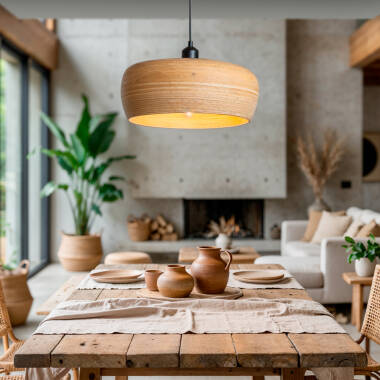 Lampa Wisząca Bambusowa Shuka Sari ILUZZIA