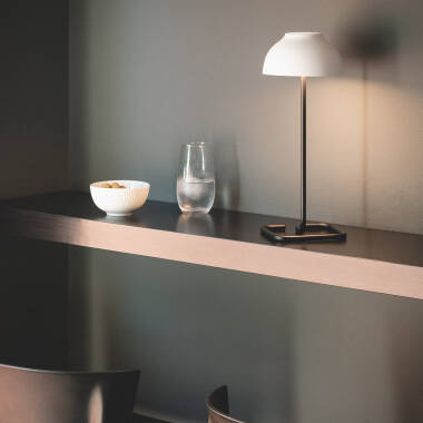 Bild von LED-Tischlampe 3W tragbar Außen mit wiederaufladbaren USB-Akku Carlo