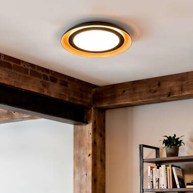 Image of Garter 30W Metal LED Ceiling Lamp