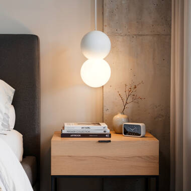 Pendelleuchte aus Gips Pearl Vulni