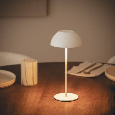 Immagine di Lampada da Tavolo LED 2W Portatile con Batteria USB Ricaricabile Mugla