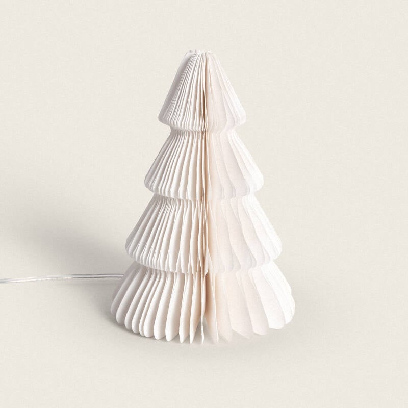 Afbeelding van Kerstboom LED van Papier met Batterij Likasi