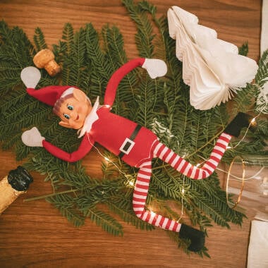 Afbeelding van Kerstboom LED van Papier met Batterij Likasi