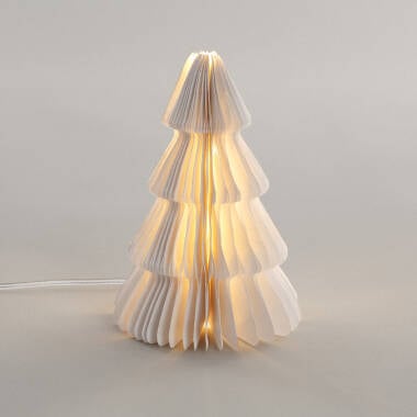 Afbeelding van Kerstboom LED van Papier met Batterij Likasi