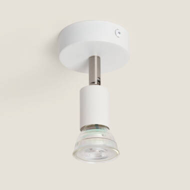 Afbeelding van Plafondlamp Aluminium Oasis met Spotlight Wit Verstelbaar