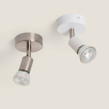 Afbeelding van Plafondlamp Aluminium Oasis met Spotlight Wit Verstelbaar