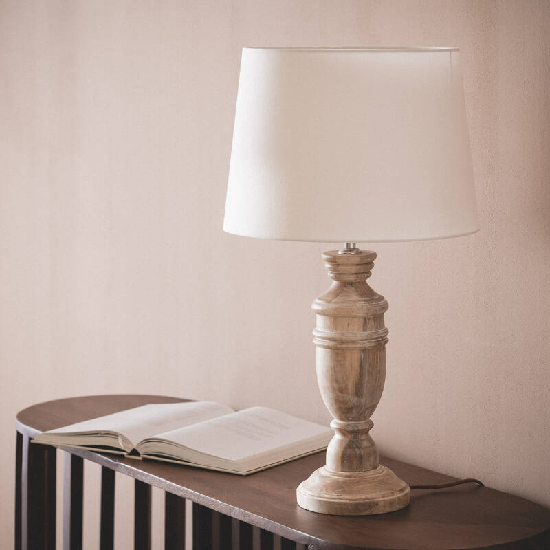 Lampada da Tavolo Legno Hausa ILUZZIA 