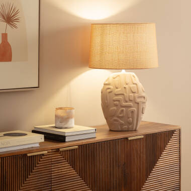 Bild von Tischlampe aus Keramik Surab