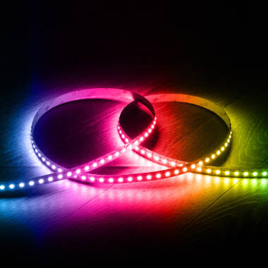 Led Strip 24V RBGWW SMD 216 LED/m 5m 18W/m Breedte 10mm te kippen om de 5cm IP20
