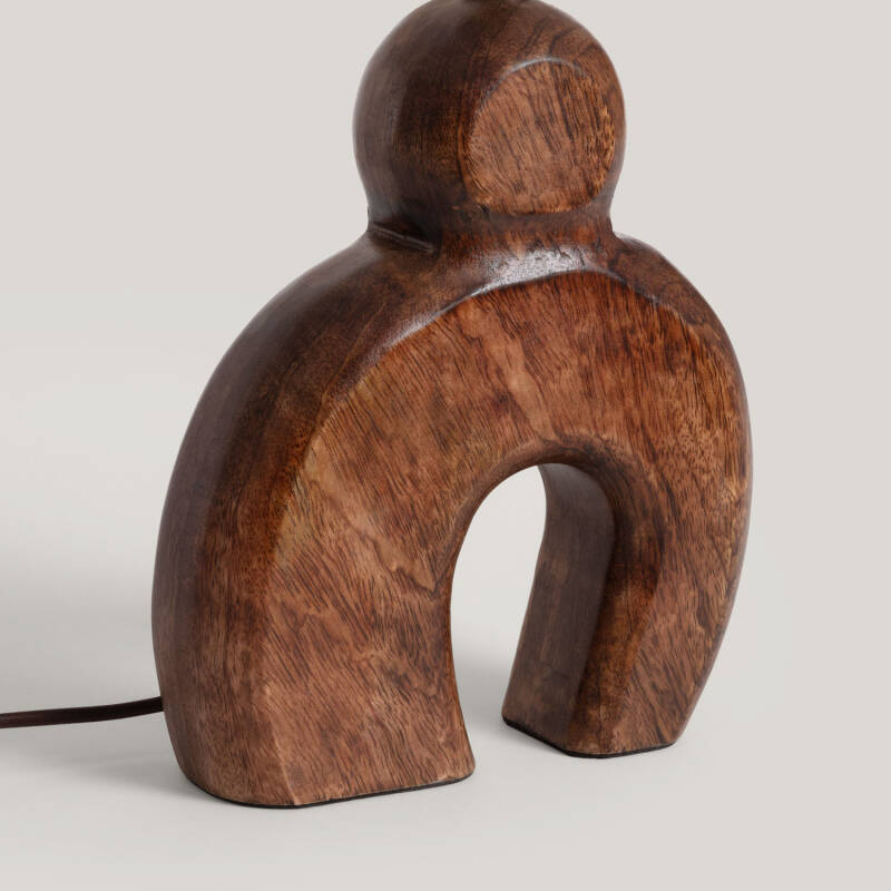 Afbeelding van Tafellamp Hout Hunar II ILUZZIA