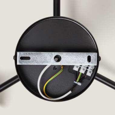 Image of Wassily Gold 3 Spotlight Metal & Glass Ceiling Lamp