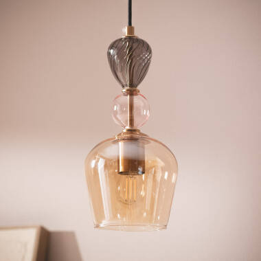 Cailin Metal & Glass Pendant Lamp