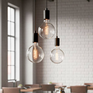 Hanglamp van Metaal met 3 Spots Cascade