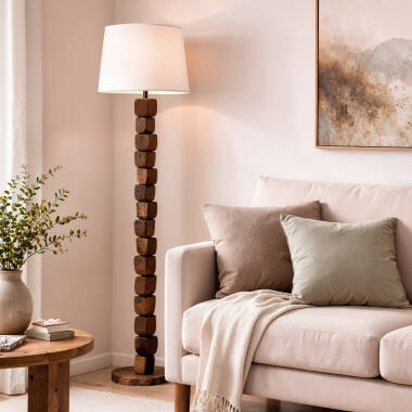 Afbeelding van Staande lamp Hout Dagmar