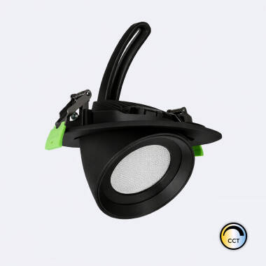 LED Downlight Rund Ausrichtbar OSRAM-Chip 120 lm/W LIFUD Ausschnitt Ø 160 mm Schwarz