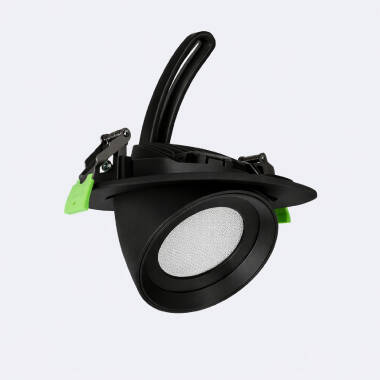 Downlight LED Rond Orientable Chip OSRAM 120 lm/W LIFUD Coupe Ø 160 mm Noir