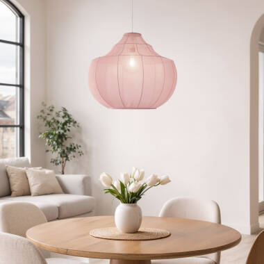 Ayla Metal & Fabric Pendant Lamp