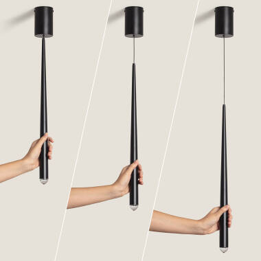 Image of Agnes 3W Height Adjustable Metal Linear LED Pendant Lamp 