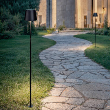 Lampa Zewnętrzna LED 3W do Użytku Zewnętrznego z Akumulatorem USB Ładowalnym – Aluminium z Kolcem 80cm Anisa