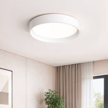 Plafoniera LED 20W Circolare Metallo Ø450 mm CCT Selezionabile Broadway