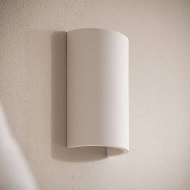 Image of Dumpy Round Plaster Wall Lamp