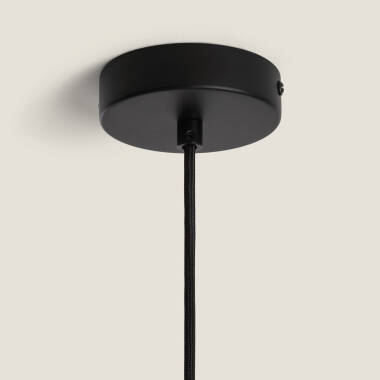 Image de Suspension Tissu et Rotin Kufila