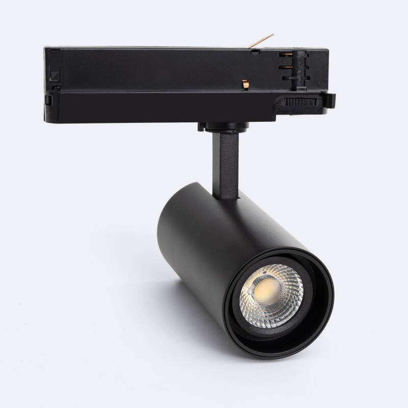 Image de Spot LED sur Rail Triphasé 20W Fasano Dimmable CCT Noir