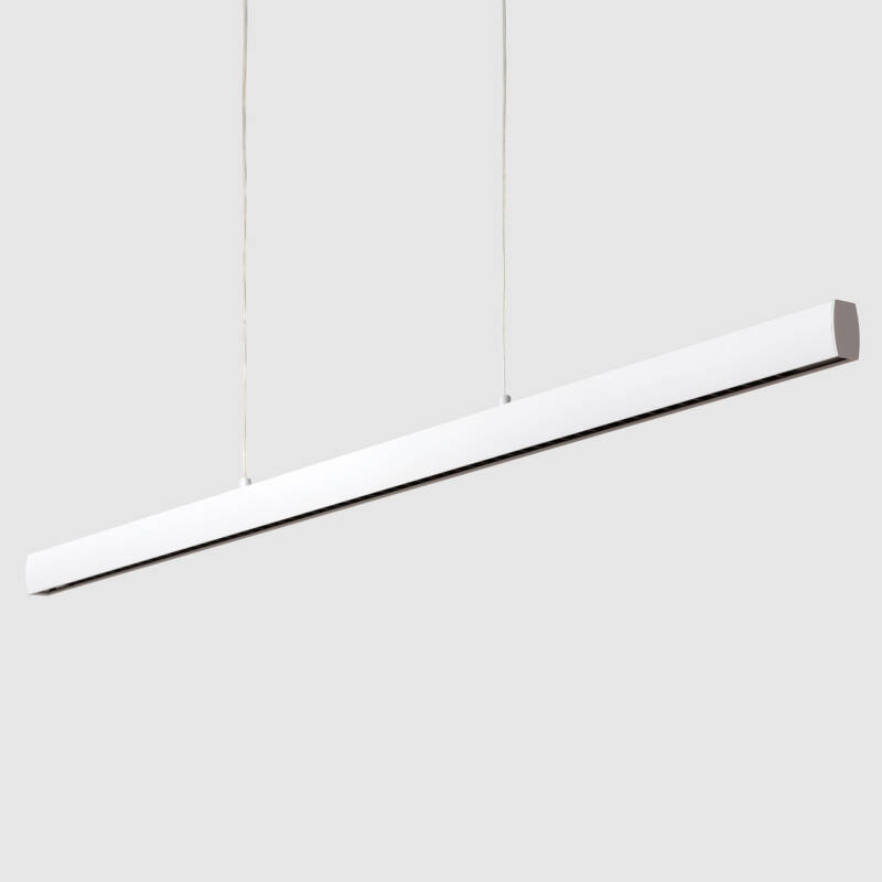 Immagine di Lampada a Sospensione Lineare LED 42W Alluminio CCT Doppia Luce Funky Zapp