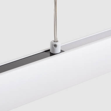 Immagine di Lampada a Sospensione Lineare LED 42W Alluminio CCT Doppia Luce Funky Zapp