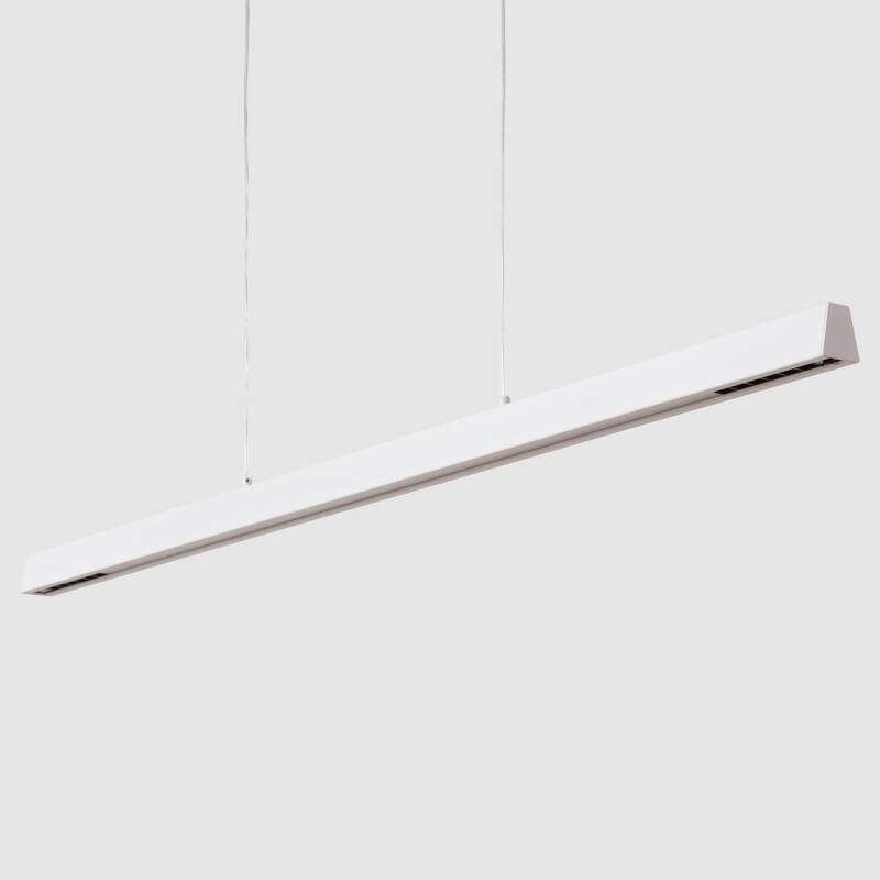 Immagine di Lampada a Sospensione Lineare LED 42W Alluminio CCT Doppia Luce Funky Chaka