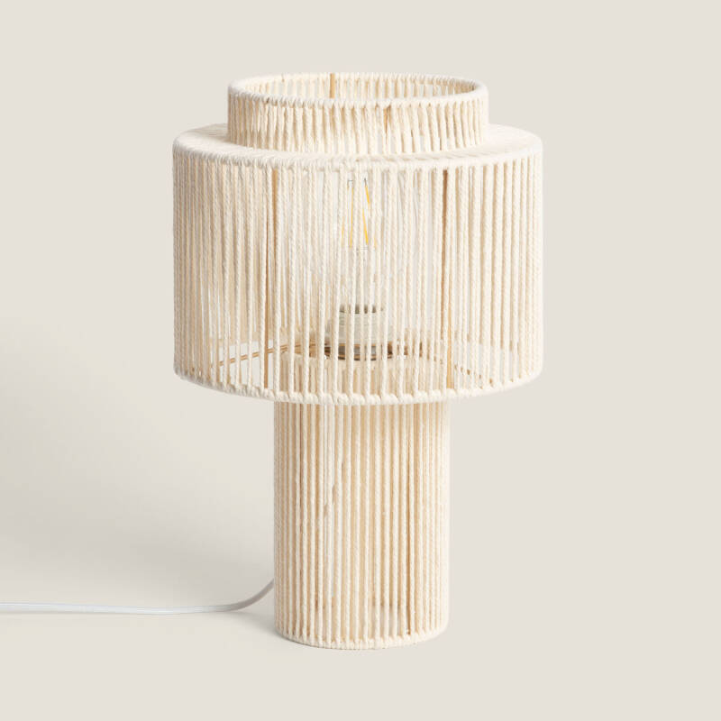 Bild von Tischlampe aus Baumwollseil Alma