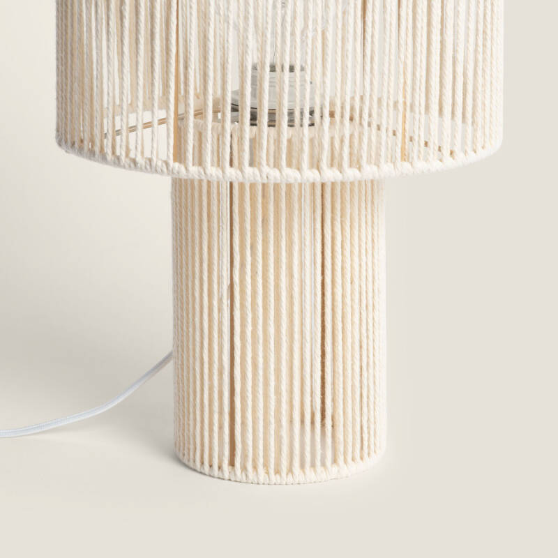 Bild von Tischlampe aus Baumwollseil Alma