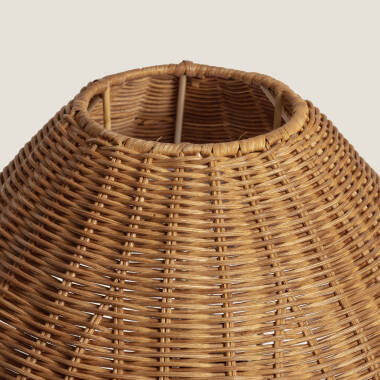 Bild von Tischlampe aus Rattan Nara