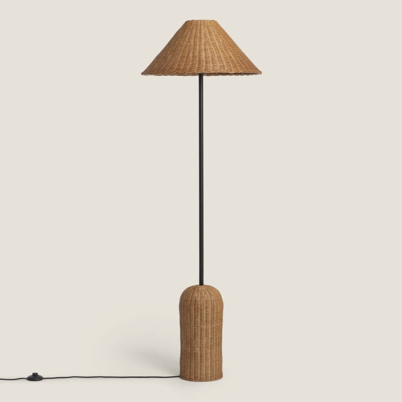 Bild von Stehleuchte aus Rattan Nala