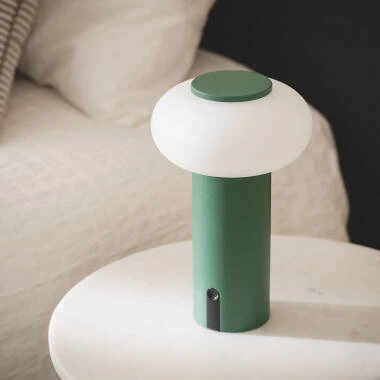 Venkovní Přenosná Stolní LED Lampa z Kovu s Dobíjecí Baterií Katse