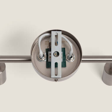 Bild von Deckenleuchte Aluminium Ausrichtbar 2 Strahler Oasis Silber