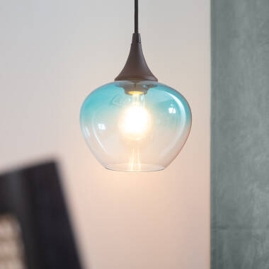 Bild von Pendelleuchte Glas Apfel