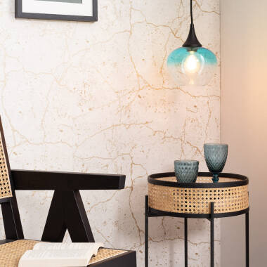 Bild von Pendelleuchte Glas Apfel