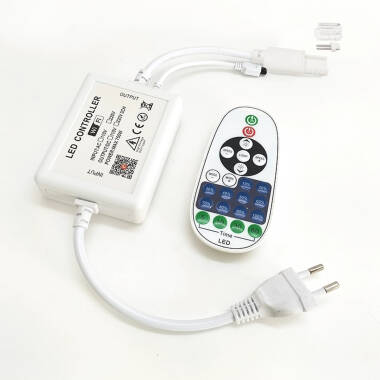 WiFi Controller met RF-afstandsbediening Enkelkleurige LED-strip 220V AC