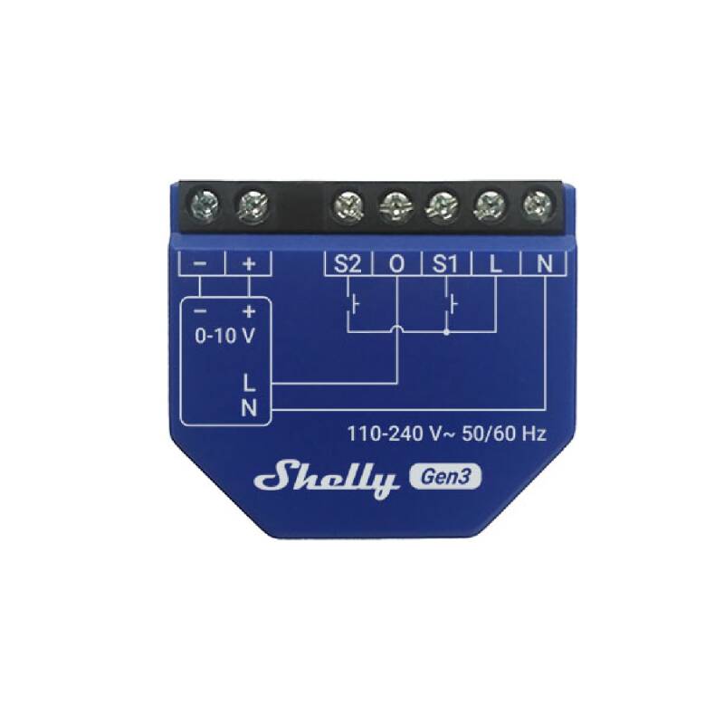 Image de Shelly Dimmer PM GEN3 Contrôleur 0/1-10V