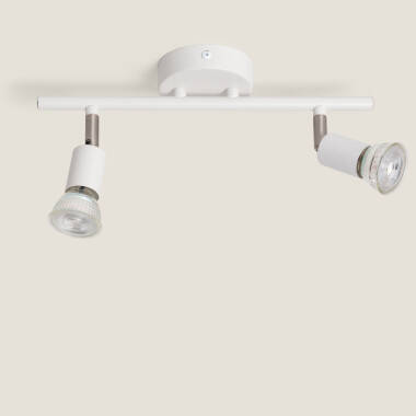 Bild von Deckenleuchte Aluminium Ausrichtbar 2 Strahler Oasis Weiss